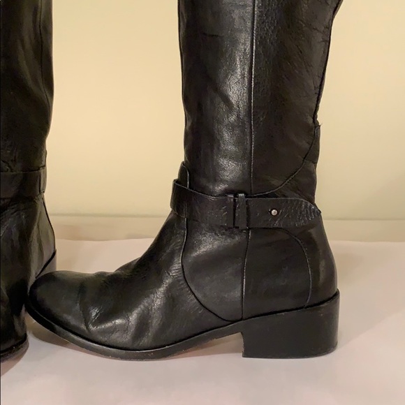 Dolce Vita knee high black leather boots size 10 - Picture 2 of 4